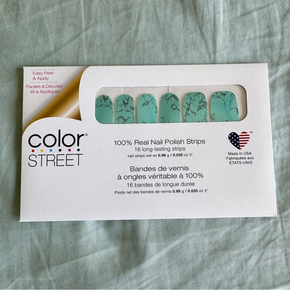 *Retired* Color Street: Mojave Turquoise | Southwestern Blue Stone Marble Frost - Picture 3 of 16